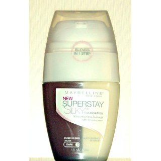Maybelline SuperStay Silky Foundation SPF 12 Cocoa (Dark 3)  Foundation Makeup  Beauty