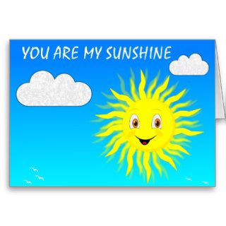 You Are My Sunshine Cards