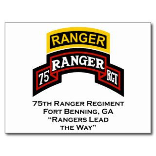 75th Ranger "Lead the Way" Postcard