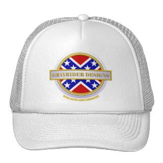 Gray Rider Designs (Battle Flag) Mesh Hat