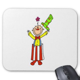 Stick Figure Clown Mousepad