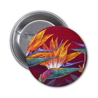Birds Of Paradise Tropical Flower   Multi Buttons