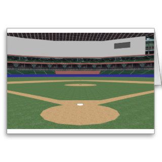 Baseball Stadium 3D Model Card