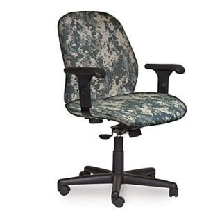 Marvel Allegra Fabric Mid Back Management Chair W/Adjustable Arms & Swivel Tilt, ACU Digital Camo  Make More Happen at