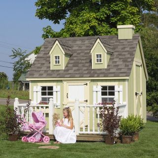 Little Cottage 6 x 8 Cape Cod Wood Playhouse   Outdoor Playhouses