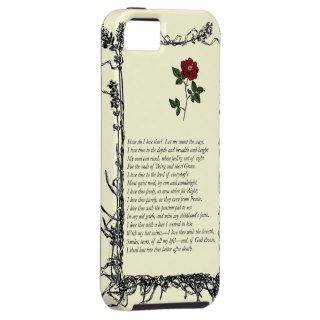 Barrett Browning, Sonnets the Portuguese # 43 iPhone 5 Cover