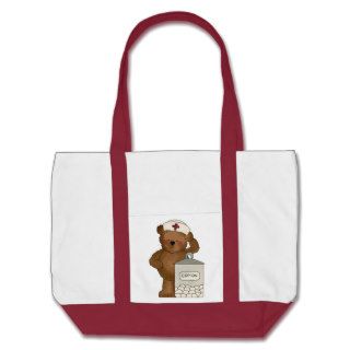 Teddy Bear Nurse tote bag