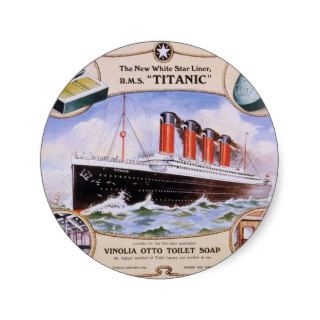 Titanic Soap Label Round Sticker