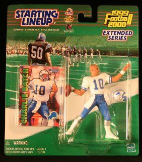 CHARLIE BATCH / DETROIT LIONS 1999 2000 * EXTENDED SERIES * NFL Starting Lineup Action Figure & Exclusive NFL Collector Trading Card Toys & Games