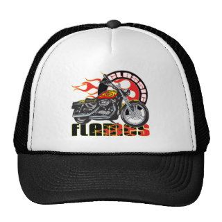 Vintage Flame Motorcycle Hats