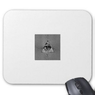 Illuminati All Seeing Eye Masonic Mouse Pad