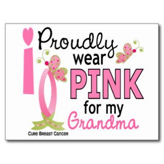I Wear Pink For My Grandma 27 Breast Cancer Post Cards