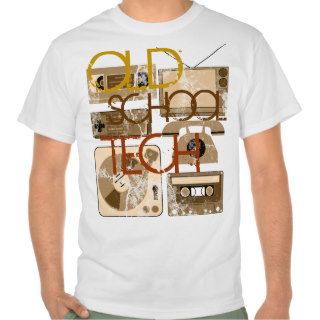 Old School Tech Sepia 80s T Shirts