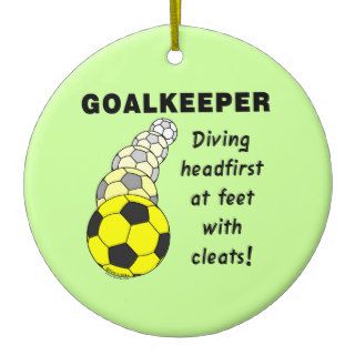 Soccer Goalkeeper Christmas Ornament