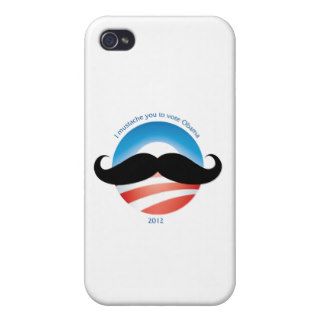 Mustache for Obama   2012 iPhone 4/4S Cases