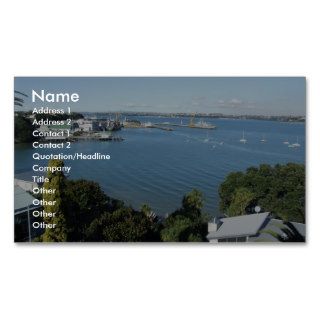 Attractive Harbour With Number Of Boats Business Card
