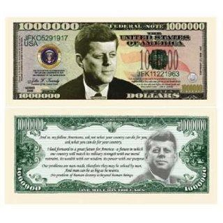 John F Kennedy Million Dollar Bills Case Pack 100 Toys & Games
