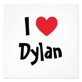 I Heart Dylan Personalized Invitation
