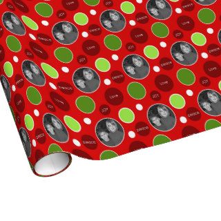 Red and Green Polka Dot Christmas Wrap Gift Wrap