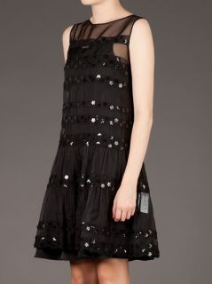 Red Valentino Sheer Lace Dress