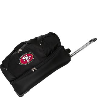 Denco Sports Luggage NFL San Francisco 49ers 27 Drop Bottom Wheeled Duffel Bag