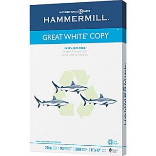 Hammermill Great White Recycled Copy Paper, 11(W) x 17(L),Ream  Make More Happen at