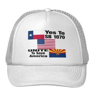 Texans For Arizona   Yes To SB 1070 Cap Mesh Hat