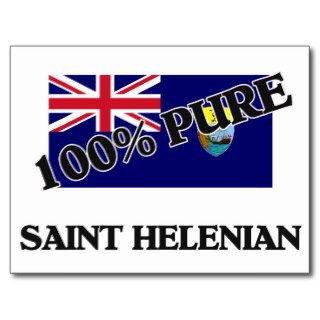 100 Percent SAINT HELENIAN Postcard