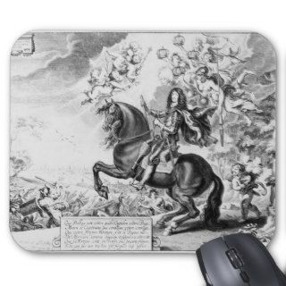 Equestrian Portrait of Charles II  with Gods Mousepad