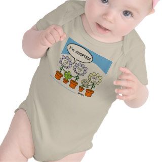 Cute Sweet Funny Adopted Baby Cartoon T shirts