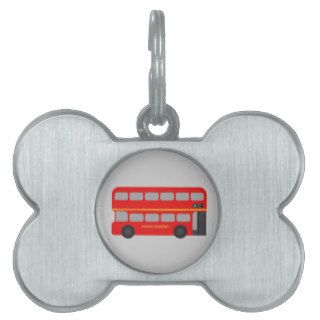 London Red Routemaster Bus Pet Name Tags
