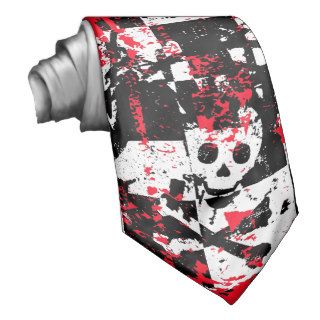 Graffiti Skull Custom Tie
