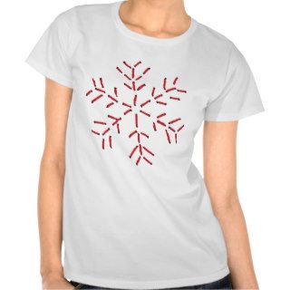 Snowflake   Red Stitches Tee Shirts