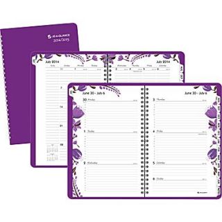 2014/2015 AT A GLANCE Academic Camille Weekly/Monthly Appointment Book, 5 1/2 x 8 1/2  Make More Happen at