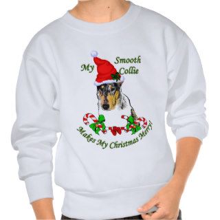 Smooth Collie Christmas Gifts Pull Over Sweatshirt