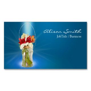 Mason Unit of capacitance with flowers Business Cards