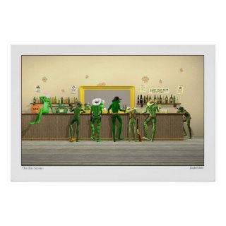 The Bar Scene 3D Poster