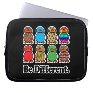 be different funny pattern ducky ducks laptop computer sleeves