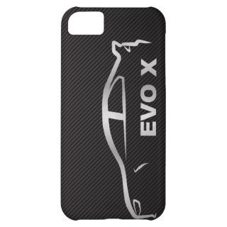 Silver Evo X Silhouette Logo iPhone 5C Cases