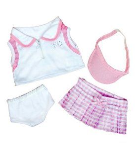 Tennis Girl Teddy Bear Clothes Outfit Fits Most 14"   18" Build a bear, Vermont Teddy Bears, and Make Your Own Stuffed Animals Toys & Games