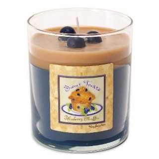 Mostly Memories Blueberry Muffin Sweet Treats 11 Ounce Soy Candle   Novelty Candles