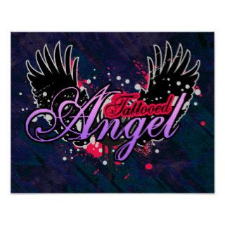 Tattooed Angle Poster $24.95