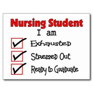 Funny Student Nurse T Shirts and Gifts Post Cards