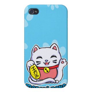 Maneki Neko lucky cat iPhone 4 Covers