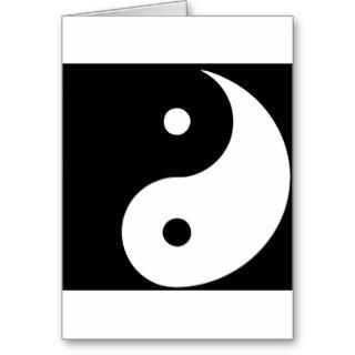 Ying Yang YingYang Taoist Taoism Greeting Cards