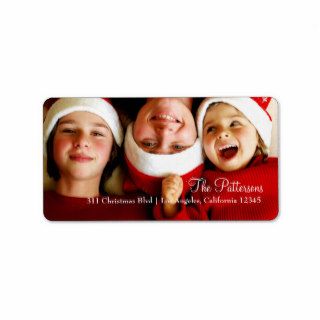 311 Customizable Christmas Photo Label Personalized Address Labels