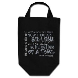 Romeo & Juliet Tomb Quote Canvas Bags