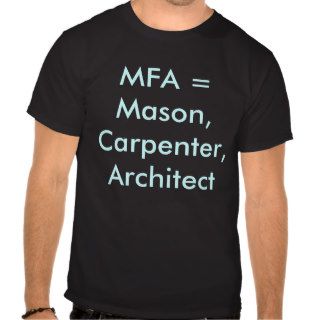 MFA vs PhD shirt