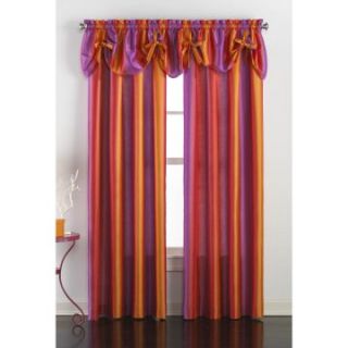 CHF Rainbow Ombre Tailored Curtain Panel Pair with Optional Valance   Curtains