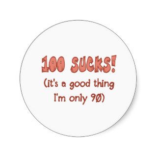 90th Birthday Attitude Gag Gifts Stickers